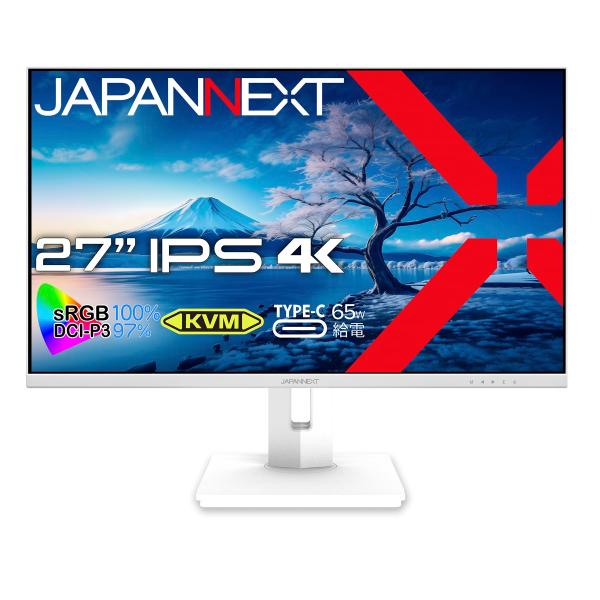 他サイト： JAPANNEXT 27インチ モニター 4K UHD 3840x2160解像度 IPS ディスプレイ (KVM/HDの商品画像