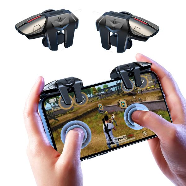 【4つボタン】 スマホゲーム コントローラー 一回押しダブルコントロール モバイ