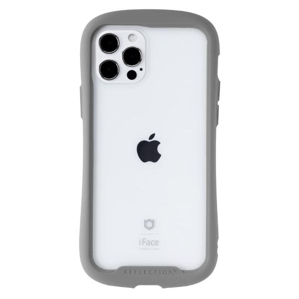 他サイト： iFace Reflection iPhone 12/12 Pro ケース クリア 強化ガラス (グレー)【アイフの商品画像