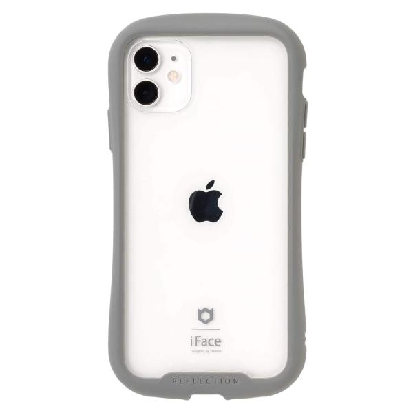 他サイト： iFace Reflection iPhone 11 ケース クリア 強化ガラス (グレー)【アイフォン11の商品画像