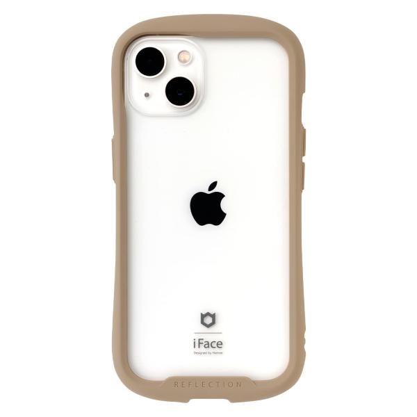 他サイト： iFace Reflection iPhone 13 ケース クリア 強化ガラス (ベージュ)【アイフェイの商品画像