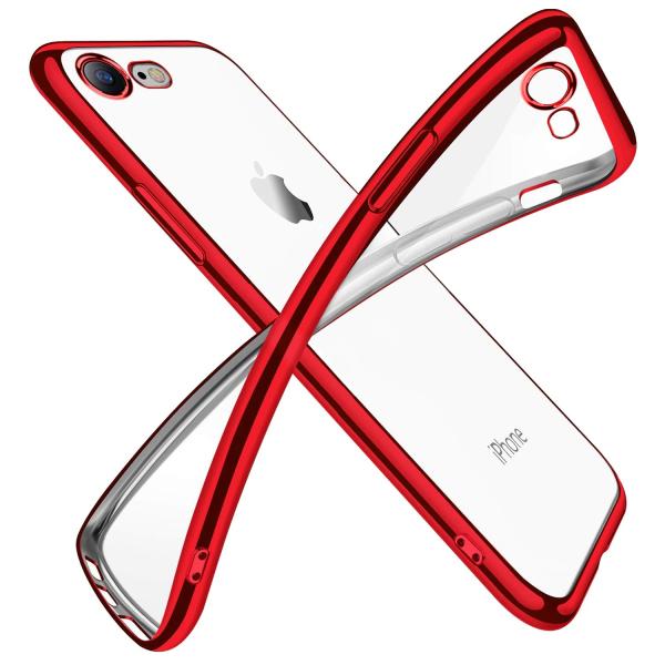 他サイト： 対応 iPhone SE3/SE/8/7 用ケース クリア 透明 tpu シリコン メッキ加工 スリムの商品画像