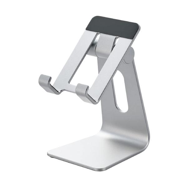 他サイト： エレコム スマホスタンド 卓上 滑り止め付き 角度固定 調節可能 アルミ素材 ケーの商品画像