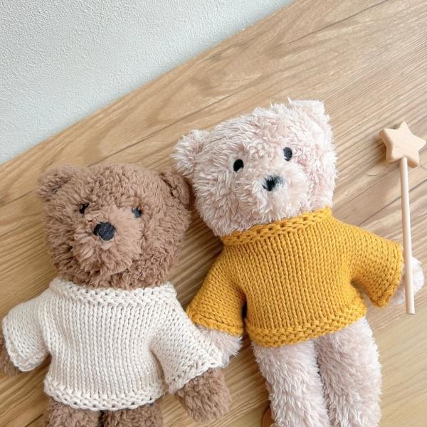 くまさん ぬいぐるみ 輸入ブランド ニット Mサイズ アンド ザ リトル ドッグ ラフド and the little dog laughed