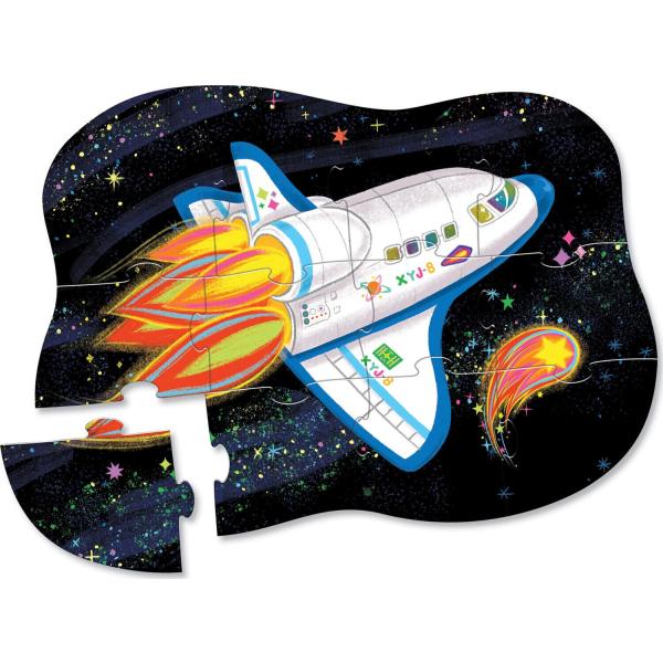 ミニパズル 12ピース スペースシャトル 宇宙船 クロコダイルクリーク Crocodile Creek