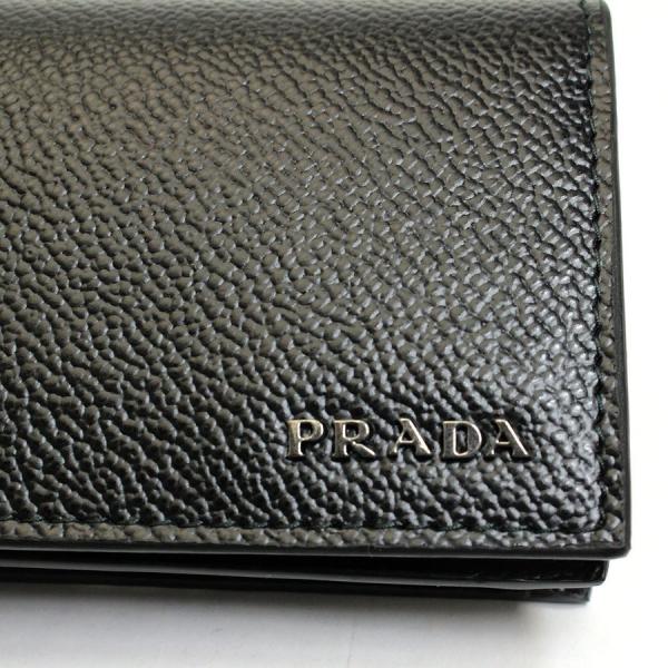 プラダ Prada カードケース 名刺入れ メンズ メンズ 新作 サフィアーノ 本革 ブラック 名刺入れ アウトレット ブランド 2mc122 セール 春夏 新作