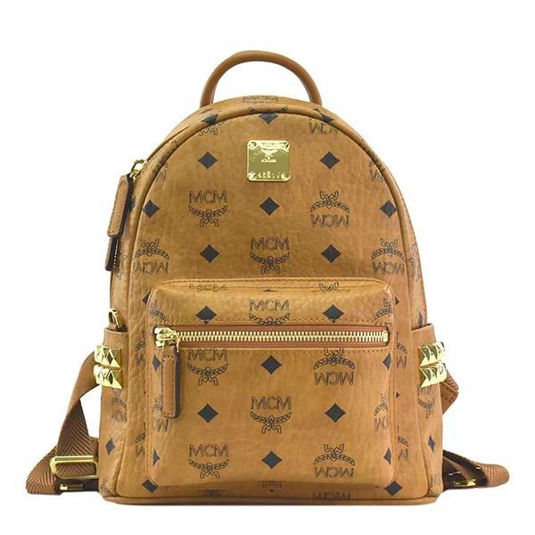 エムシーエム Mcm バッグ バックパック リュックサック ミニリュック レディース キャメル ベージュ ゴールド モノグラム ロゴ ブランド Mmkaave10 Ch1 223 03 0010 0 23 ルミニーオジャパン 通販 Yahoo ショッピング