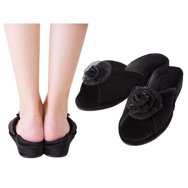 スリッパ おしゃれ ヒールアップ美脚スリッパ ブラック Mサイズ Buyee Servis Zakupok Tretim Licom Buyee Pokupajte Iz Yaponii