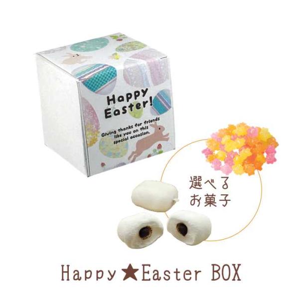 HAPPY イースターボックス（マシュマロorこんぺいとう）※10個からご注文受付※ 復活祭 うさぎ プチギフト たまご 春 キリスト  復活の主日 春 ラッキーチャーム