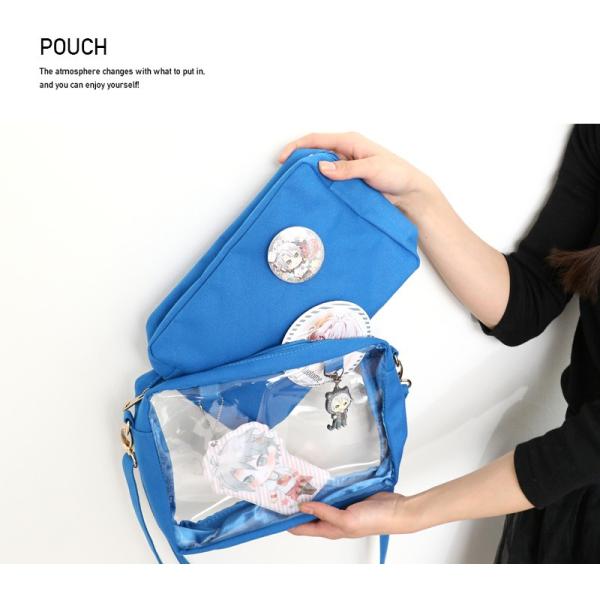 即納 Laclasse レインボー 2way ポーチinビニールショルダーバッグコンパクト 痛バ 痛バッグ カスタマイズバッグ ビニバ 斜めがけ キャンバス Buyee 日本代购平台 产品购物网站大全 Buyee一站式代购 Bot Online