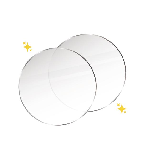 単体購入不可メガネレンズの傷防止コーティングになります。こちらの商品１つで２枚分（両目分）のお値段となっております。