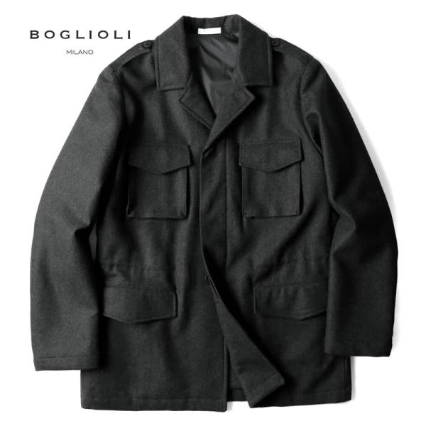 BOGLIOLI / ボリオリ 中綿入りウールソフトメルトンM-43型フィールド 