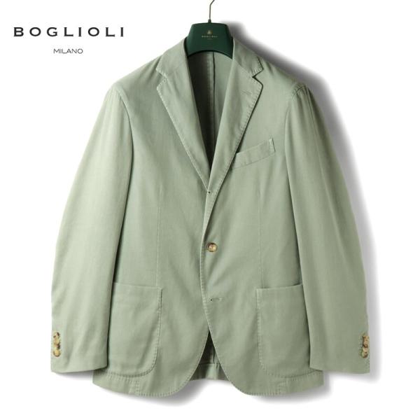 BOGLIOLI ボリオリ COAT コットンジャケット 46ガーメントダイ伊製 BOGLIOLI（ボリオリ） ガーメントダイコットンリネンポリエステル