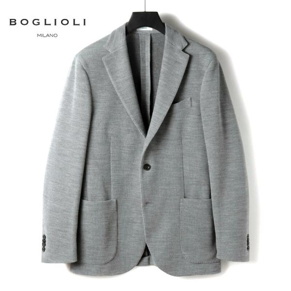BOGLIOLI（ボリオリ） ウールコットンニットジャージー2Bジャケット