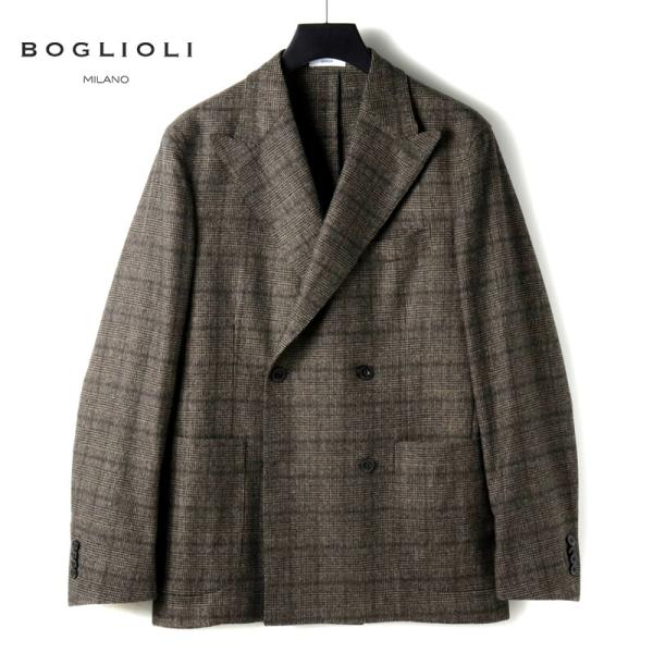 BOGLIOLI（ボリオリ） ウールポリエステルライトツイードグレン
