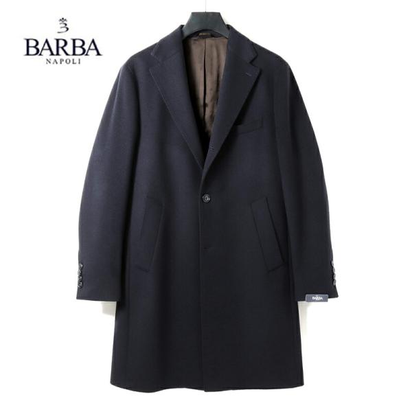 BARBA（バルバ） ウールカシミヤライトメルトン3Bチェスターコート