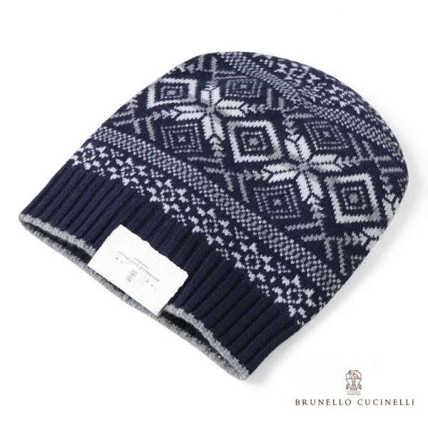 BRUNELLO CUCINELLI / ブルネロクチネリカシミヤノルディック柄ニット 