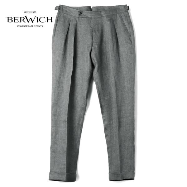 BERWICH（ベルウィッチ） リネンヘリンボーンサイドアジャスター付き2