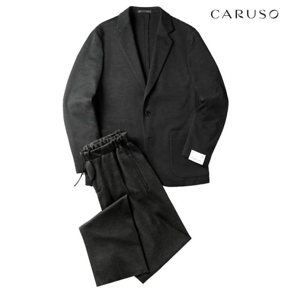 【最終値下】CARUSO ダブルブレスト ネイビー スーツ　44 ウールモヘア lunedomenica_crs2260032