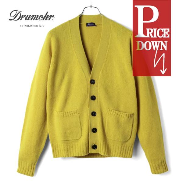 DRUMOHR（ドルモア） ラムズウールミドルゲージVネックシームレス