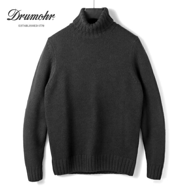 DRUMOHR（ドルモア） カシミヤミドルゲージタートルネックニット