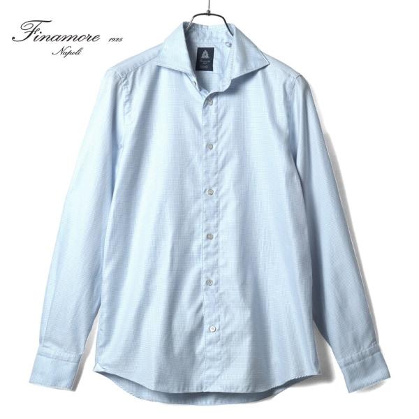 Finamore（フィナモレ） シェパードチェック柄コットンツイル