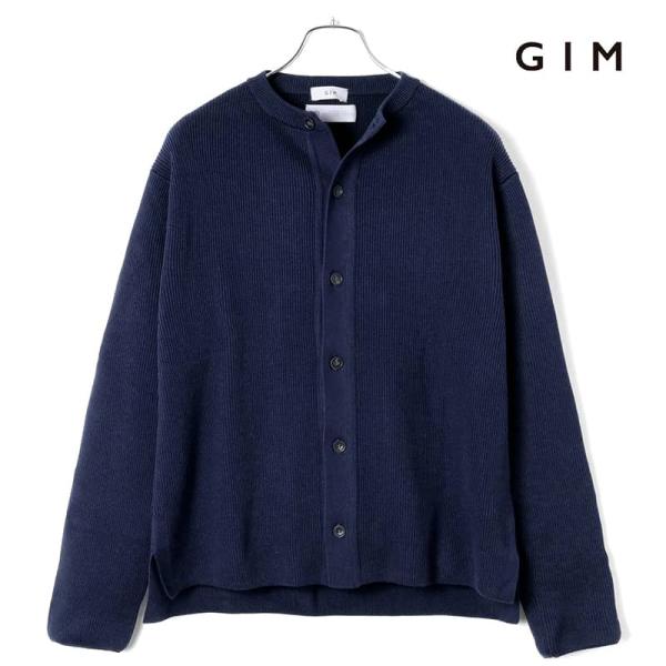 gim GIM / ジムアメリカンシーアイランドコットン14Gリブ編みクルー