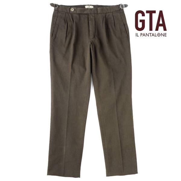 GTA ジーティーアー 秋冬 製品染めコットンストレッチピケサイド