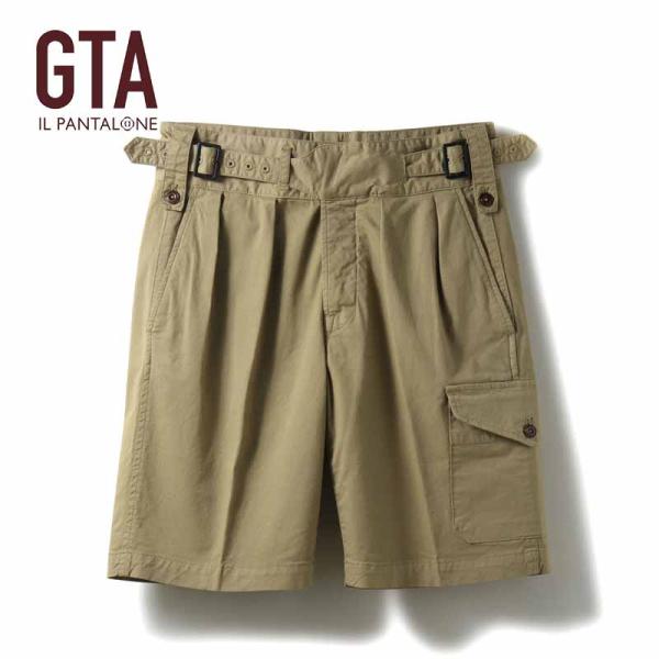 GTA × BEAMS 別注 GHURKA コットンツイル グルカカーゴパンツ GTA（ジーティーアー） ガーメントダイコットンストレッチツイルサイド