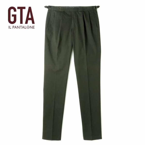 Mac GTA HERRICK サイドアジャスター 2プリーツ テーパード GTA（ジーティーアー） コットンストレッチギャバジンサイド