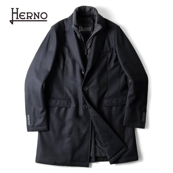 HERNO / ヘルノ Loro Piana GREEN STORM SYSTEMウールカシミヤ HERNO / ヘルノ Loro Piana GREEN STORM SYSTEMウールカシミヤ