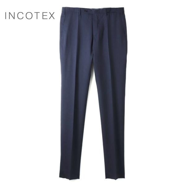 INCOTEX（インコテックス） ウールストレッチマイクロ千鳥格子柄ノー