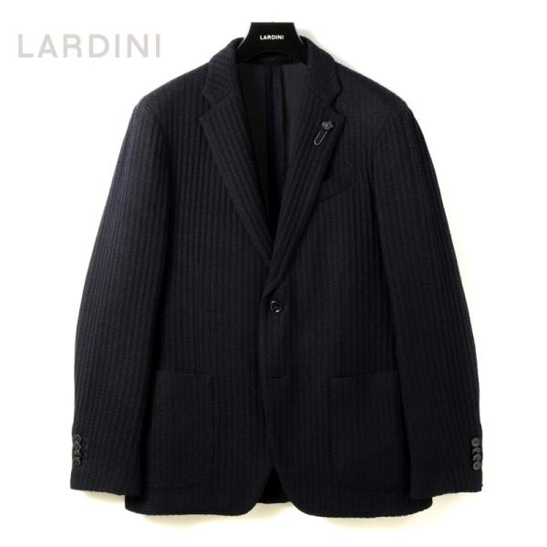 LARDINI（ラルディーニ） LIKNITウールシルクリブ編みニット2B
