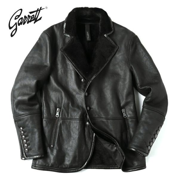 GARRETT（ギャレット） シアリングムートンレザーセミダブルジャケット