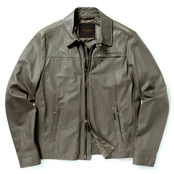 MOORER / ムーレー春物 最高級ラムナッパレザーダブルジップジャケット