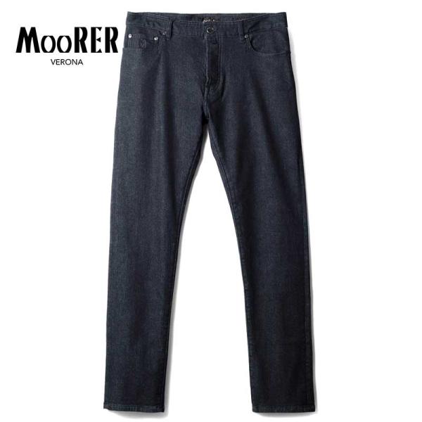 MOORER（ムーレー） ウォッシュドコットンカシミヤストレッチスリム