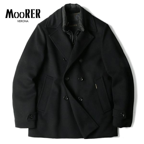 MOORER（ムーレー） ウールカシミヤメルトンデタッチャブルレイヤード