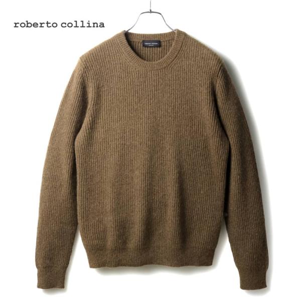 ROBERTO COLLINA ロベルトコリーナ　ベイビーキャメル混　タートル lunedomenica_rbc2450591