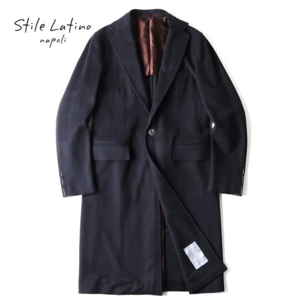 極美品 スティレラティーノ カシミヤ100％ チェスターコート 50 XL 極美品 スティレラティーノ カシミヤ100％ チェスターコート 50