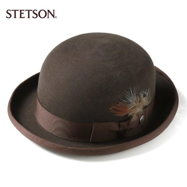 STETSON（ステットソン） ウールフェルト羽根付きポーラーハット(DERBY
