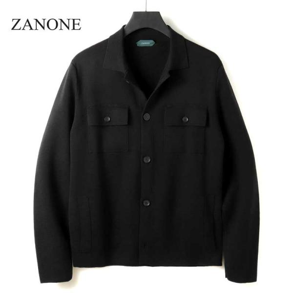 ZANONE（ザノーネ） ウールミラノリブCPO型ニットシャツジャケット