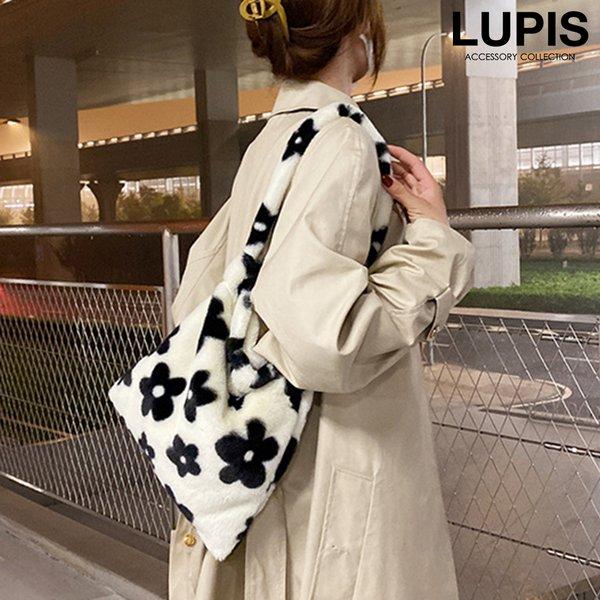 LUPIS（ルピス） バッグ トートバッグ レディース ファー フラワー 花 