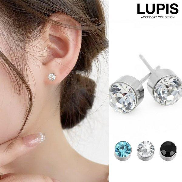 LUPIS（ルピス） ピアス レディース シンプル ストーン ワンポイント