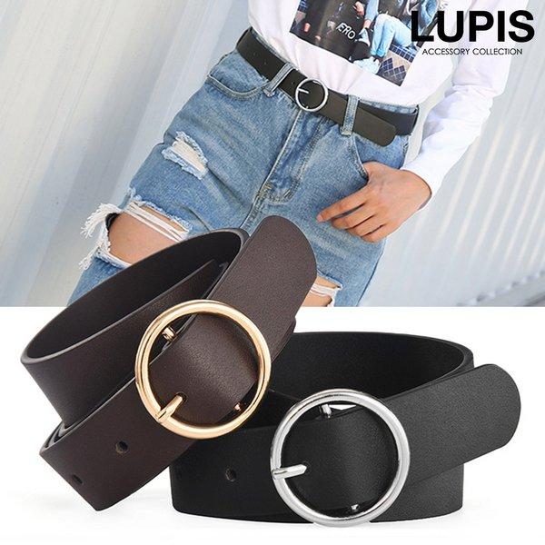 LUPIS ベルト レディース 太 レザー フェイクレザー 太ベルト 合皮