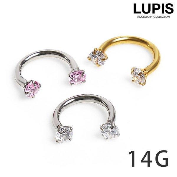 LUPIS ボディピアス 14G サーキュラーバーベル サージカル