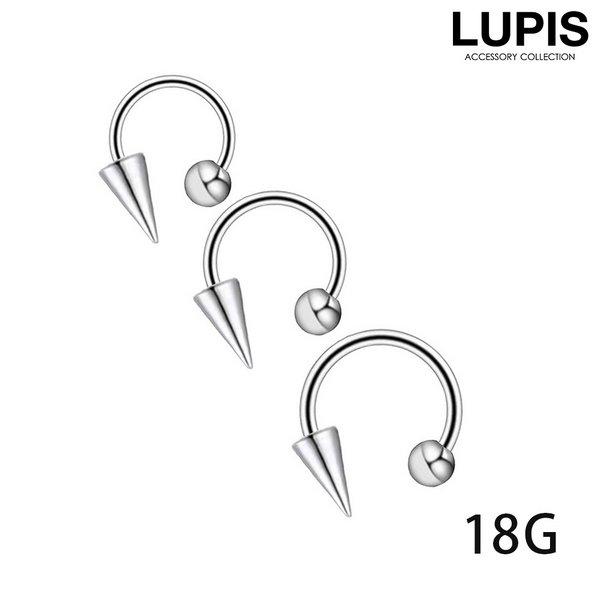 LUPIS（ルピス） ボディピアス 18G 18ゲージ サーキュラーバーベル