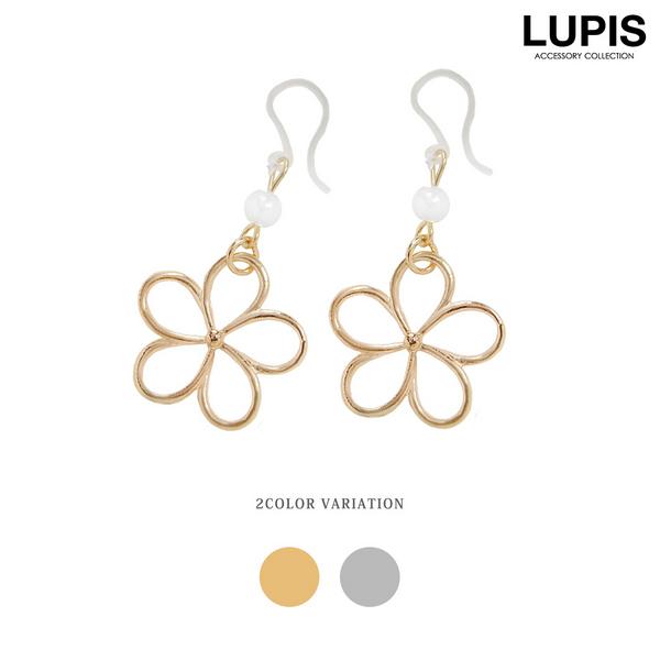ピアス 金属アレルギー対応 フックピアス 樹脂 フラワー シンプル ルピス Q490 Lupis Yahoo 店 通販 Yahoo ショッピング