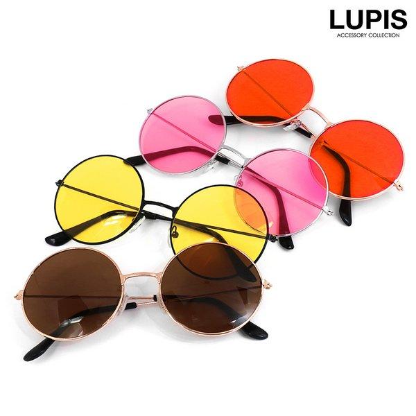 LUPIS（ルピス） サングラス レディース カラーレンズ ラウンド 丸