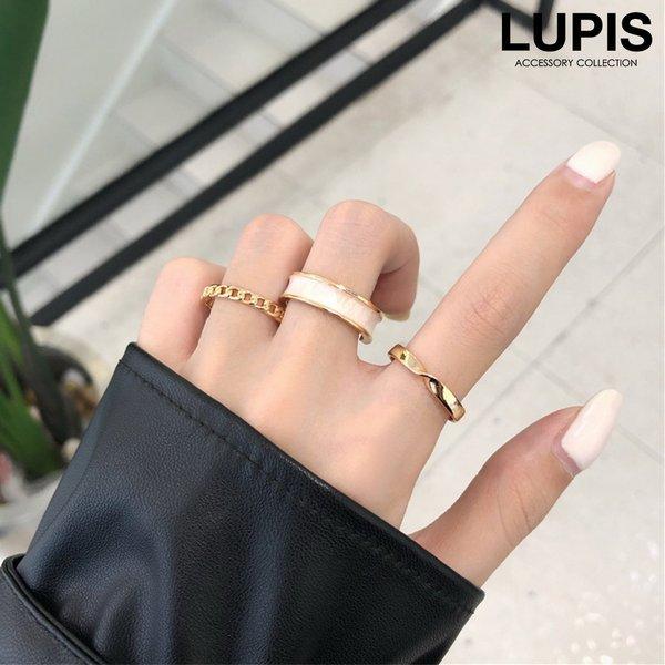 指輪 リング レディース セットリング チェーン マーブル ツイスト ゴールド おしゃれ 大人 ルピス V1379 Lupis Yahoo 店 通販 Yahoo ショッピング