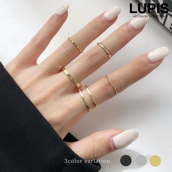 LUPIS（ルピス） セットリング 指輪 レディース シンプル ゴールド